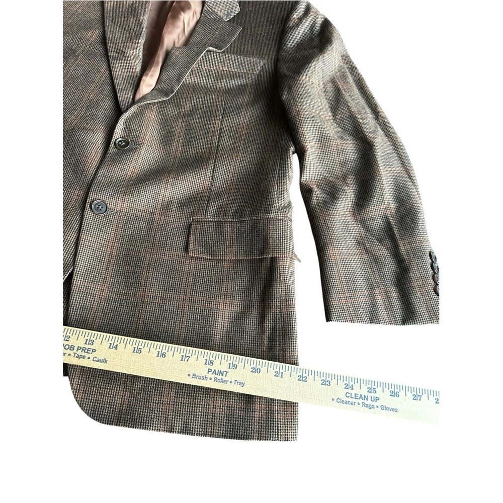 Brooks Brothers Sport Coat Mens 40S Brown 1818 Fitzgerald EThomas Wool Cashmere - Picture 9 of 13